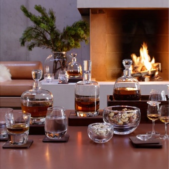 Набор из 2 стаканов Arran Whisky с деревянными подставками фото 