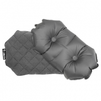 Надувная подушка Pillow Luxe, серая фото 