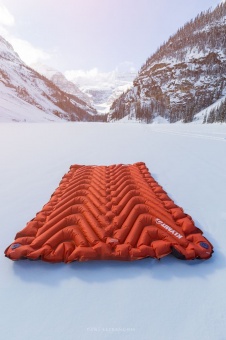 Надувной коврик Insulated Double V, оранжевый фото 