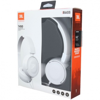 Наушники JBL T450, белые фото 