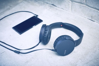 Наушники Sony XB-550, синие фото 