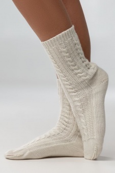 Носки Keep Feet, молочно-белые фото 2