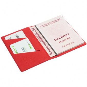 Обложка для паспорта Devon, красная фото 