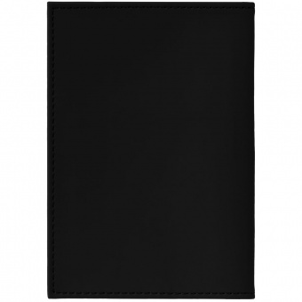 Обложка для паспорта Shall, черная фото 