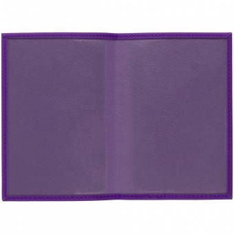 Обложка для паспорта Shall, фиолетовая фото 