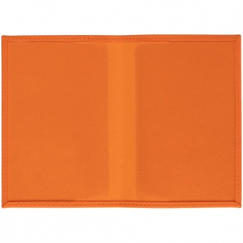 Обложка для паспорта Shall, оранжевая фото 