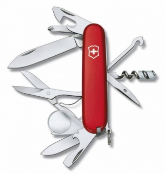 Офицерский нож Explorer 91, красный фото 