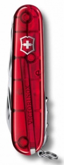 Офицерский нож Huntsman 91, прозрачный красный фото 