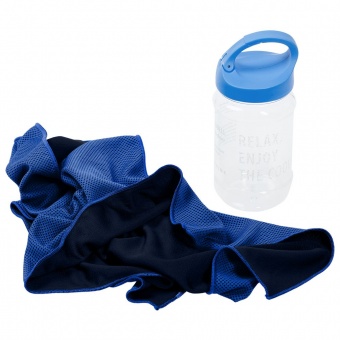 Охлаждающее полотенце Weddell, синее фото 