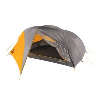 Палатка трекинговая Maxfield 4, серая с оранжевым фото 