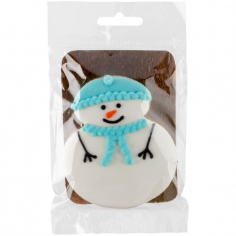 Печенье Sweetish Snowman, голубое фото 