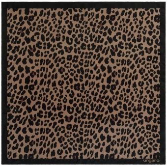 Платок Leopardo Silk, коричневый фото 