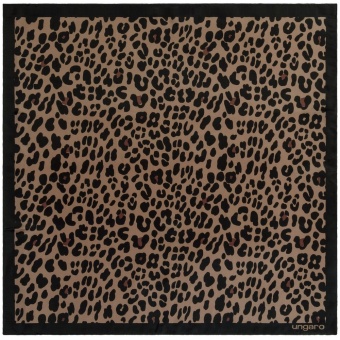 Платок Leopardo Silk, коричневый фото 