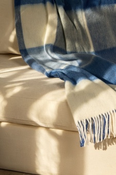 Плед Edinburgh, голубой фото 