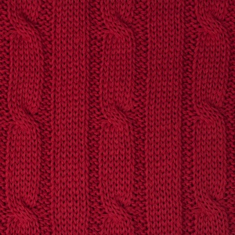 Плед Fado вязаный, красный (без подарочной коробки) фото 