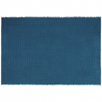 Плед Fringy, синий с голубым фото 