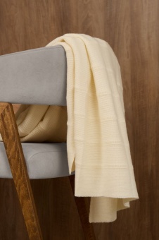 Плед Nessona Alpaca, белый (ванильный) фото 