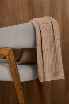 Плед Slumberland, бежевый меланж фото 