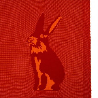 Плед Stereo Bunny, красный фото 