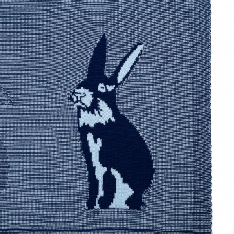 Плед Stereo Bunny, синий фото 