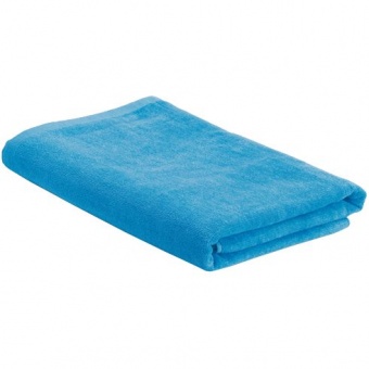Пляжное полотенце в сумке SoaKing, голубое фото 