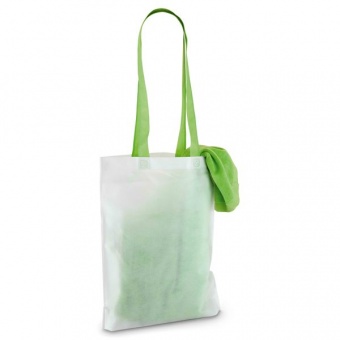 Пляжное полотенце в сумке SoaKing, зеленое фото 