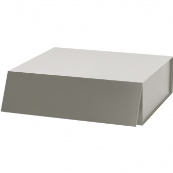Подарочная коробка-трансформер большая, серая фото 
