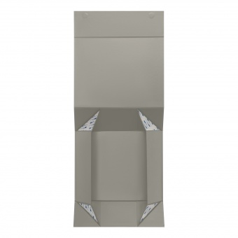 Подарочная коробка-трансформер большая, серая фото 