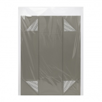 Подарочная коробка-трансформер большая, серая фото 