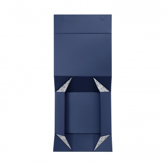 Подарочная коробка-трансформер средняя, синяя фото 