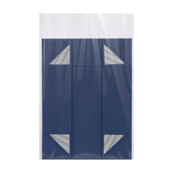 Подарочная коробка-трансформер средняя, синяя фото 