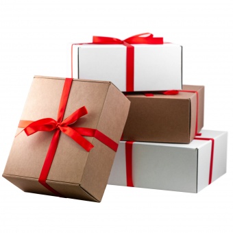 Подарочная лента для малой универсальной подарочной коробки, красная фото 