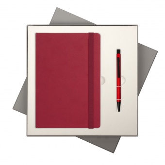 Подарочный набор Portobello/BtoBook Summer time красный (Ежедневник недат А5, Ручка) фото 