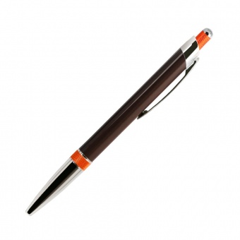 Подарочный набор Portobello/Sky оранжевый-коричневый (Ежедневник недат А5, Ручка) фото 
