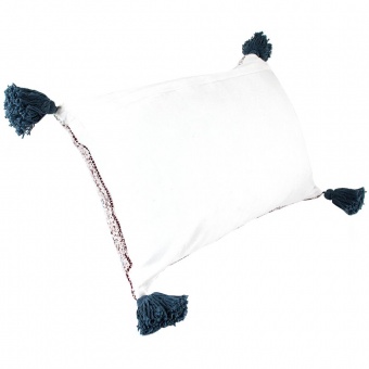 Подушка декоративная Ethnic, с помпонами и кисточками фото 