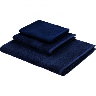 Полотенце махровое «Тиффани», малое, синее (спелая черника) фото 