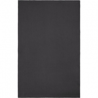 Полотенце вафельное «Деметра», среднее, темно-серое фото 