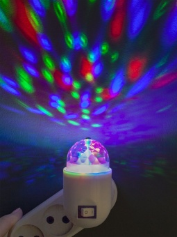 Проекционный светильник Gauss Disco, настенный, белый фото 