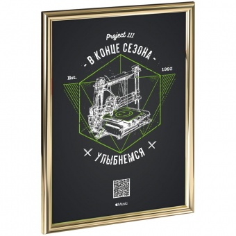 Рамка Glowness, золотистая фото 