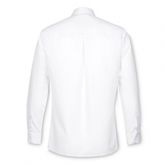 Рубашка мужская с длинным рукавом Collar, белая фото 6