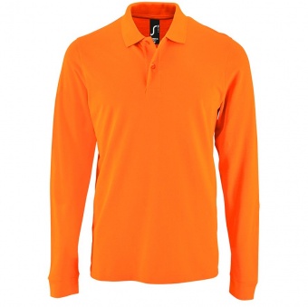 Рубашка поло мужская с длинным рукавом Perfect LSL Men, оранжевая фото 6