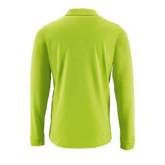 Рубашка поло мужская с длинным рукавом Perfect LSL Men, зеленое яблоко фото 3
