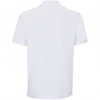 Рубашка поло унисекс Pegase, белая фото 4
