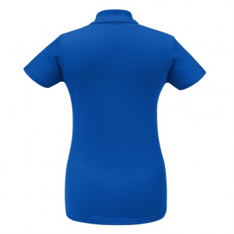 Рубашка поло женская ID.001 ярко-синяя фото 3