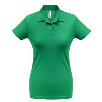 Рубашка поло женская ID.001 зеленая фото 4