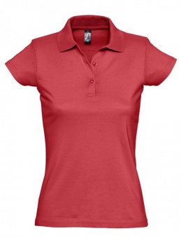 Рубашка поло женская Prescott Women 170, красная фото 4
