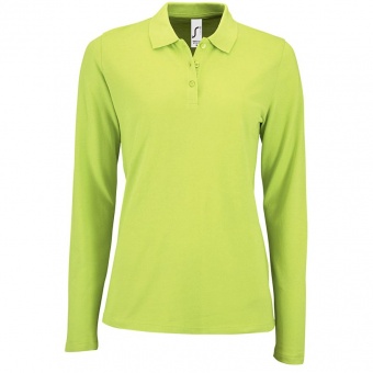 Рубашка поло женская с длинным рукавом Perfect LSL Women, зеленое яблоко фото 7