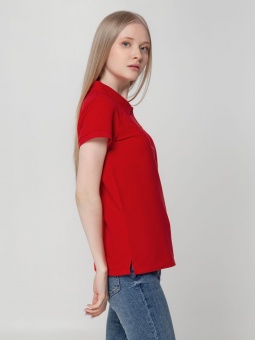 Рубашка поло женская Virma Lady, красная фото 14