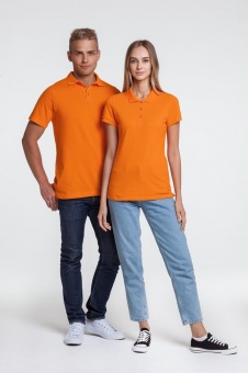 Рубашка поло женская Virma Lady, оранжевая фото 7