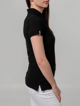 Рубашка поло женская Virma Premium Lady, черная фото 12
